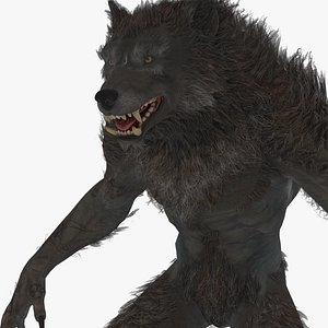 Detailed Werewolf Character Rigged and Textured