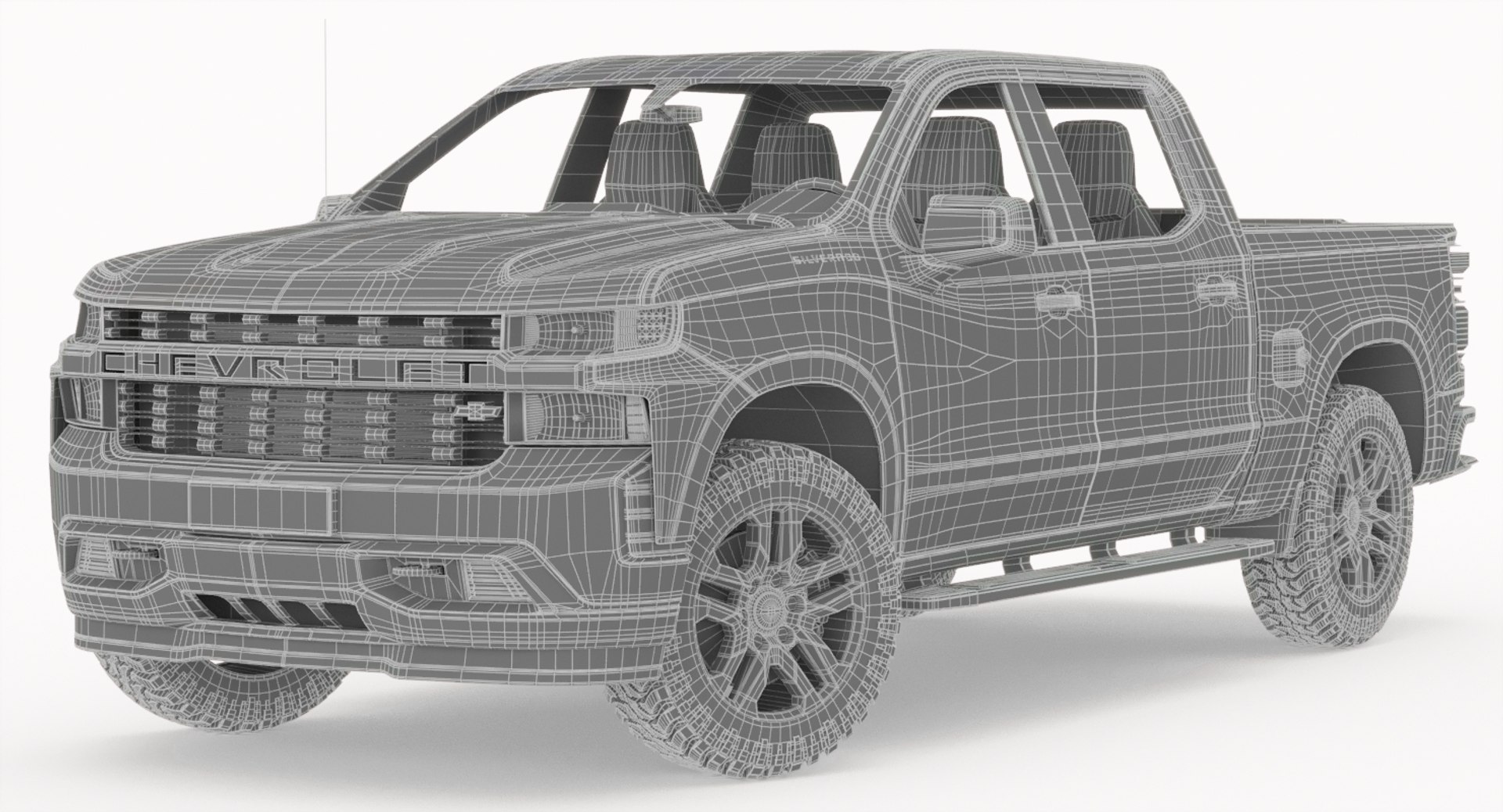 3D chevrolet silverado 2019 custom - TurboSquid 1390449