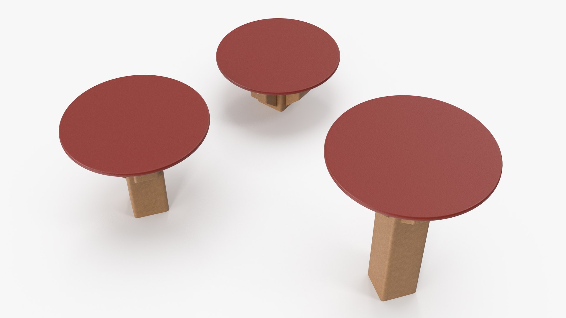 Red Jump Islands for Dog Park 3D model preview