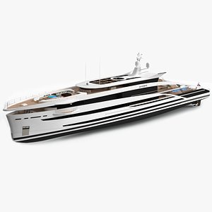 maximus luxury yacht dynamic 3D model