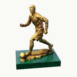 3D football trophy