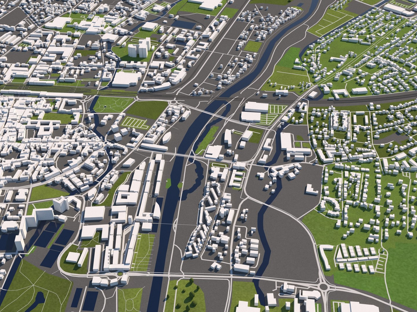 3D Buildings Houses Maps - TurboSquid 1634047