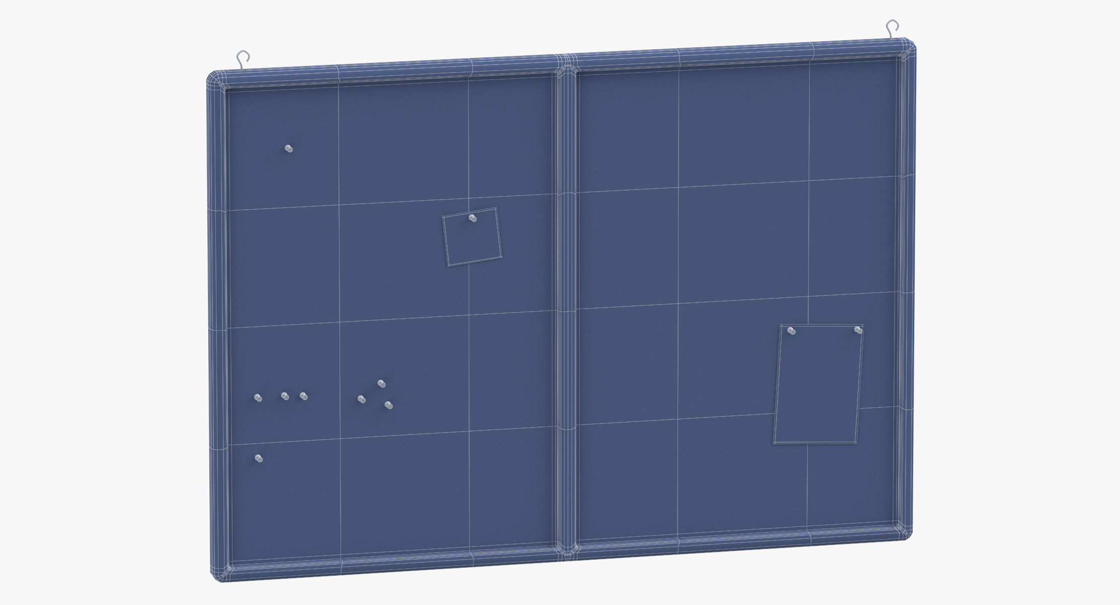 DOLLAR BOSS Korktafel Rahmenlos – 40,6x30,5 Cm, Magnetisch – Set Mit 2 Tafeln, Magneten & Reißzwecken