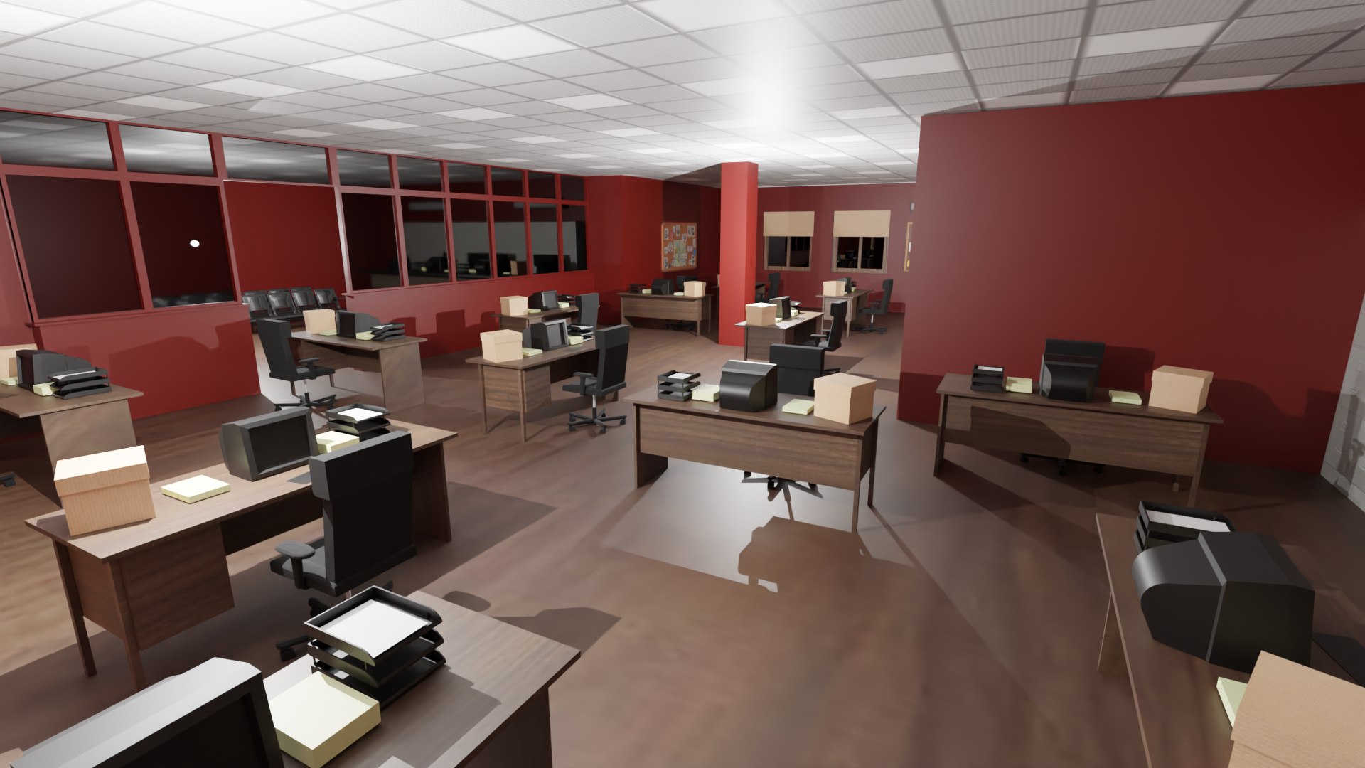 3D Police Station Interior - TurboSquid 2140751