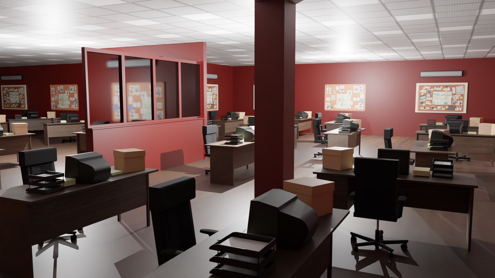 3D Police Station Interior - TurboSquid 2140751
