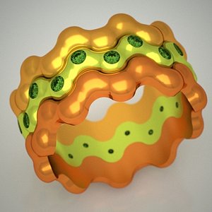 Ring set "Waves"