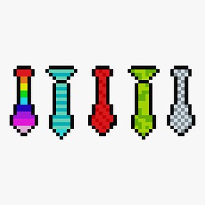 Voxel Tie Collection 3D model