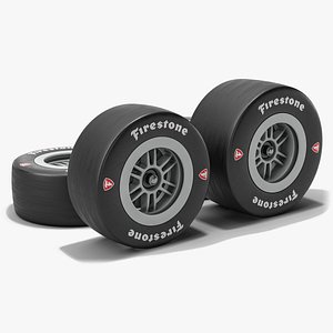Racing Wheels with Firestone Tires model