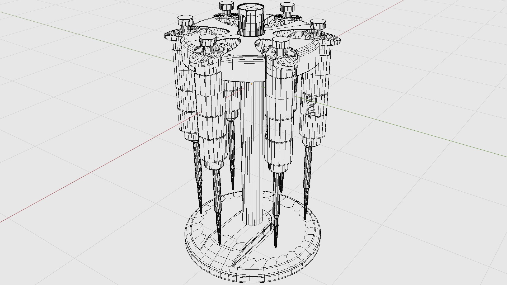 Medical Pipette Stand 3D Model TurboSquid 1797957