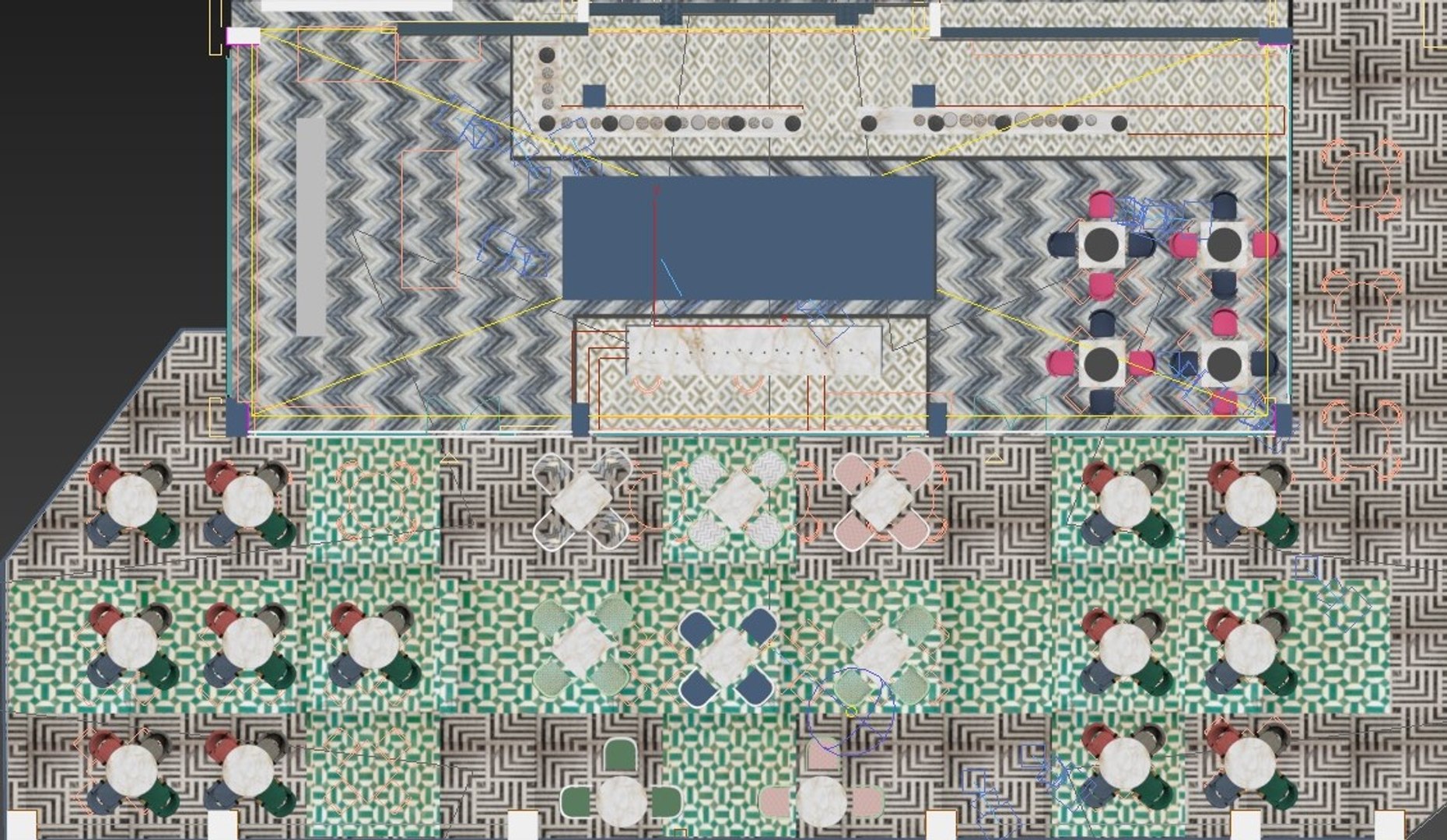 Cafe Design 3D Model - TurboSquid 1382056