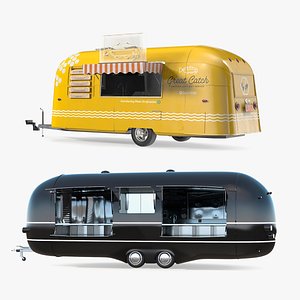 3D Food Trucks Collection model