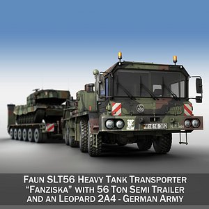 faun stl-56 transporter 52 3d c4d