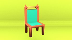 Wooden Tosca Chair 3D