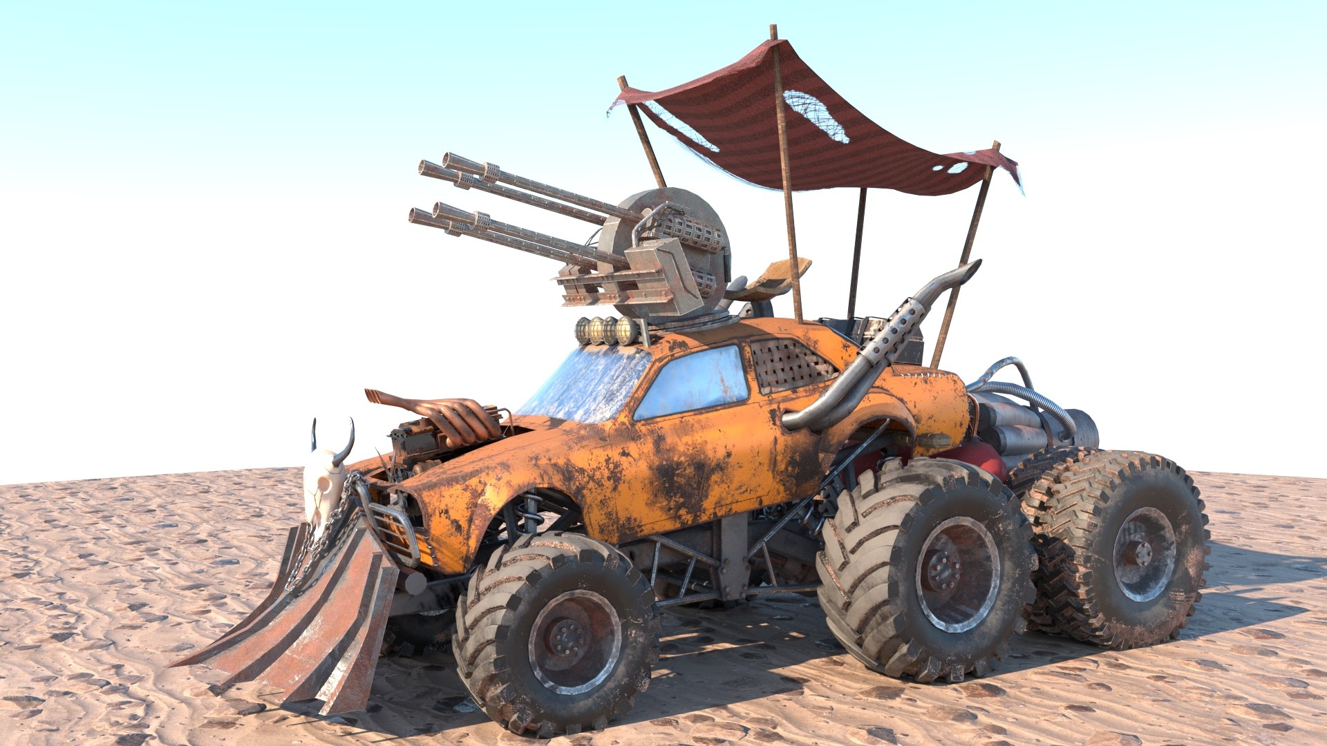 3D Model Mad Max Concept Car - TurboSquid 1808161