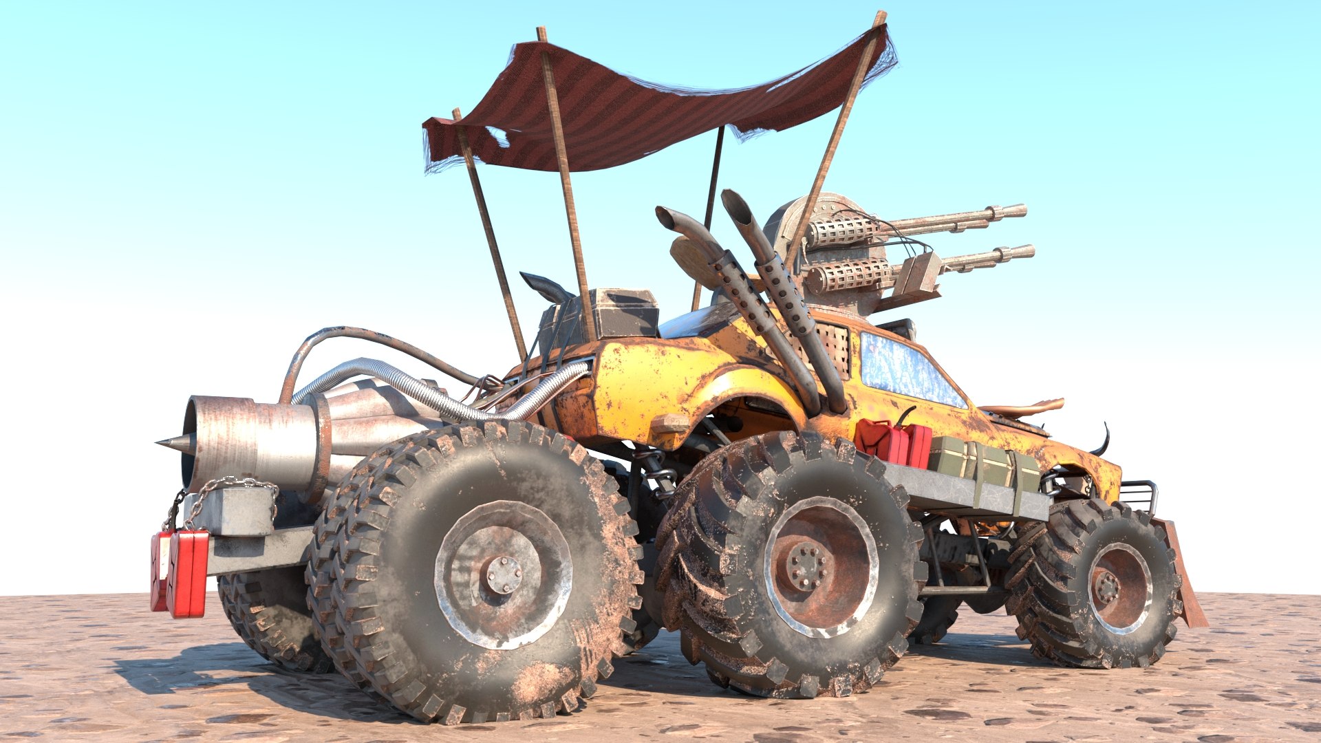 3D Model Mad Max Concept Car - TurboSquid 1808161