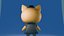 3D Detective cat model