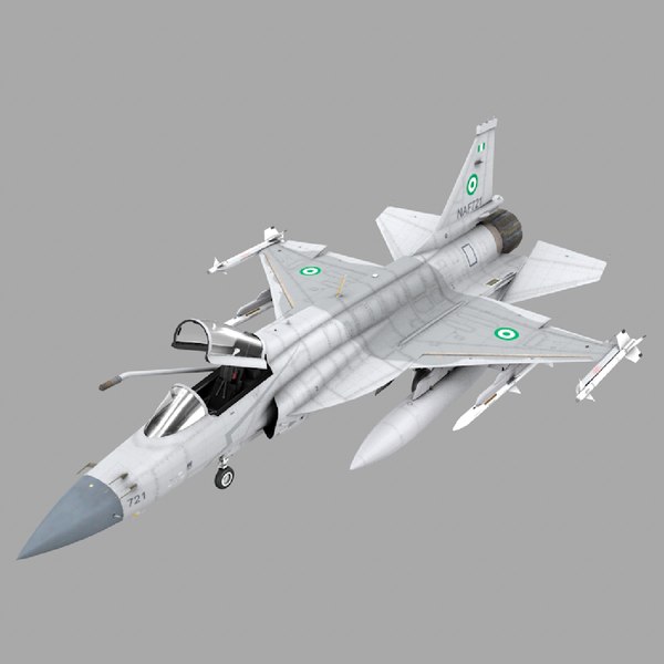 3D jf-17 rigged