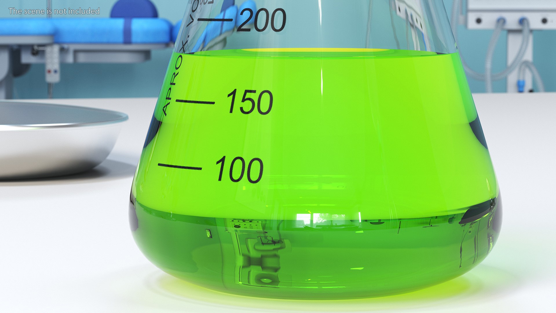 Narrow Mouth Erlenmeyer Flask 250 Ml With Acid 3D - TurboSquid 2135049