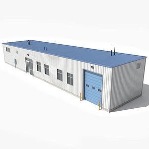 Industrial Building 67-2 PBR Low Poly 3D model