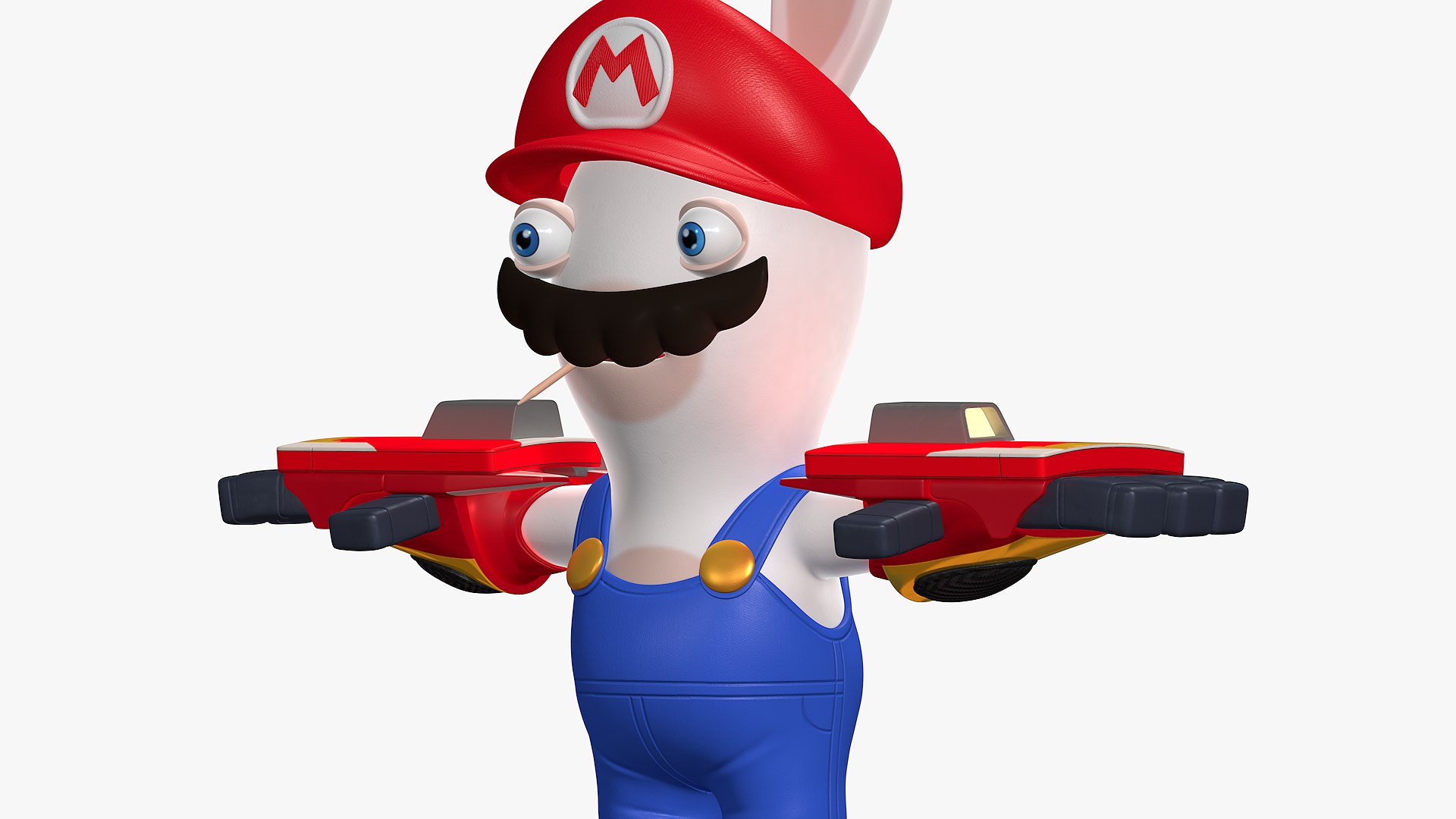 Rabbid Mario Character Gauntlet Weapon Sparks Of Hope 3D Model ...