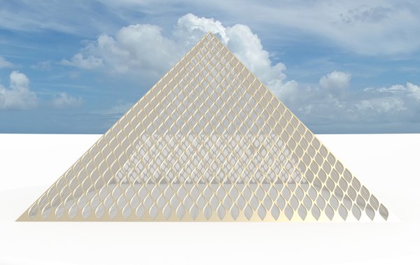 big leaf pyramid 3d obj