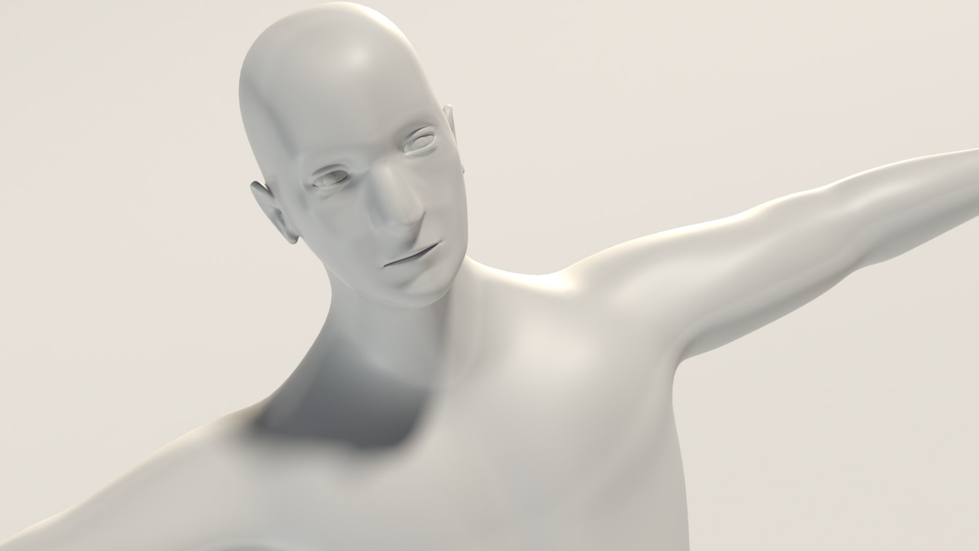 Base man. 3d model man.