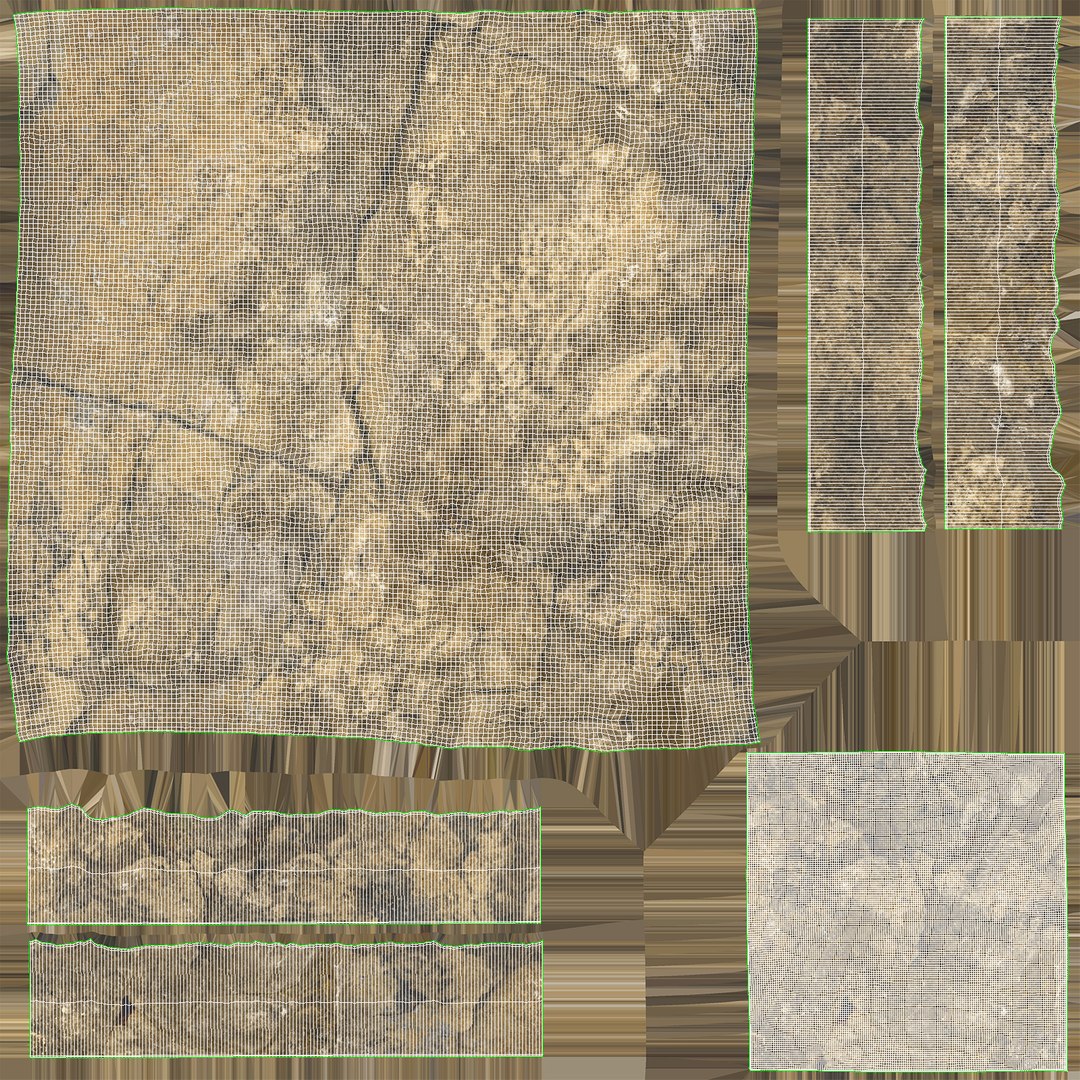 Rock Cross Sections Jagged 3D Model - TurboSquid 1320631