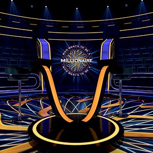 Millionaire TV Studio Stage Light International Modern Set 1
