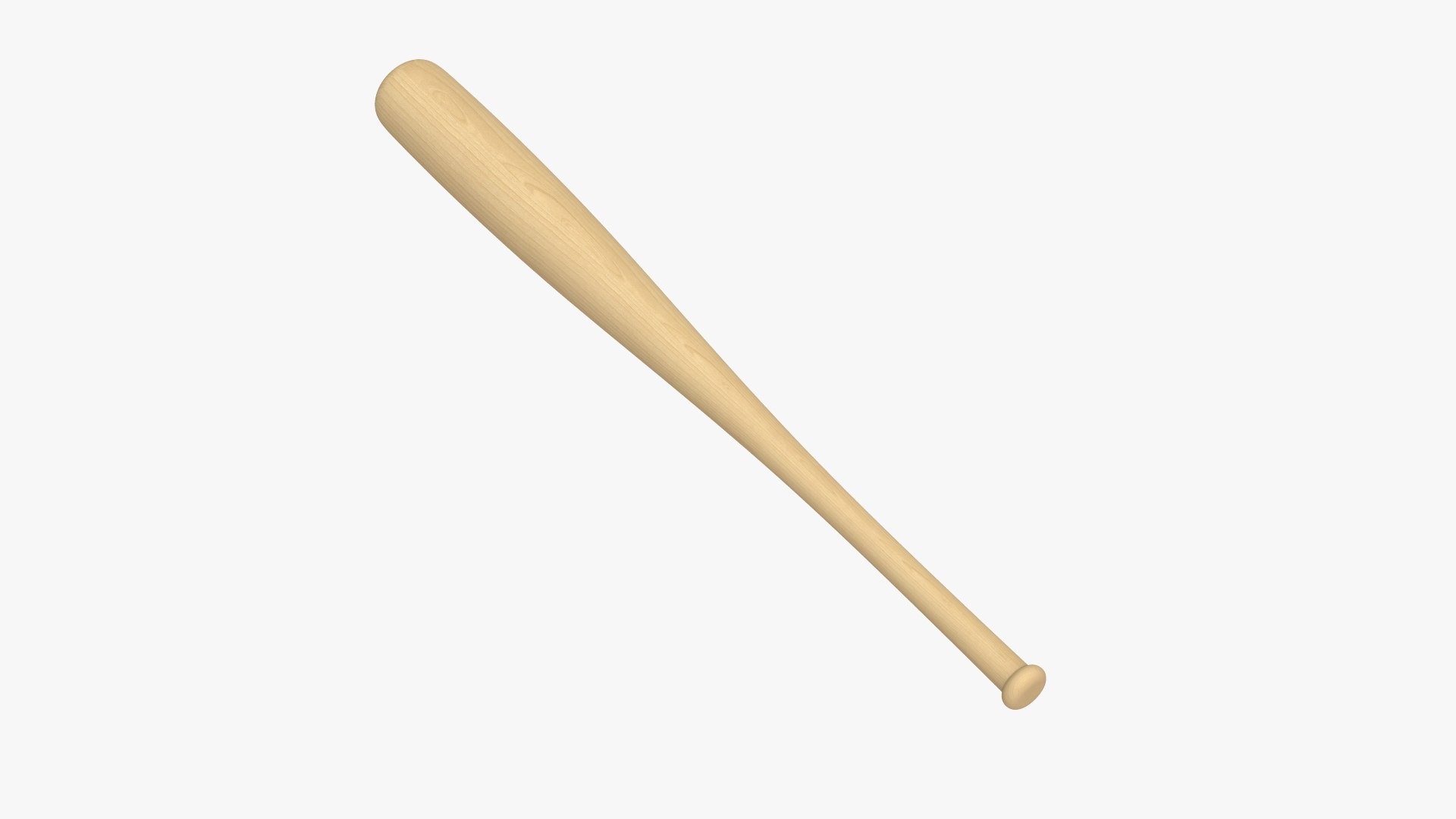 3D Wood Baseball Bat Model - TurboSquid 1723703