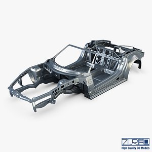 3D car frame v 1 model