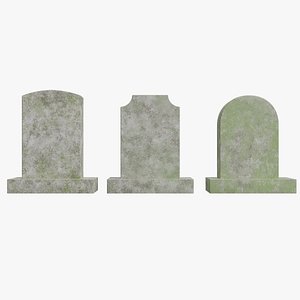 3D model Gravestone Set