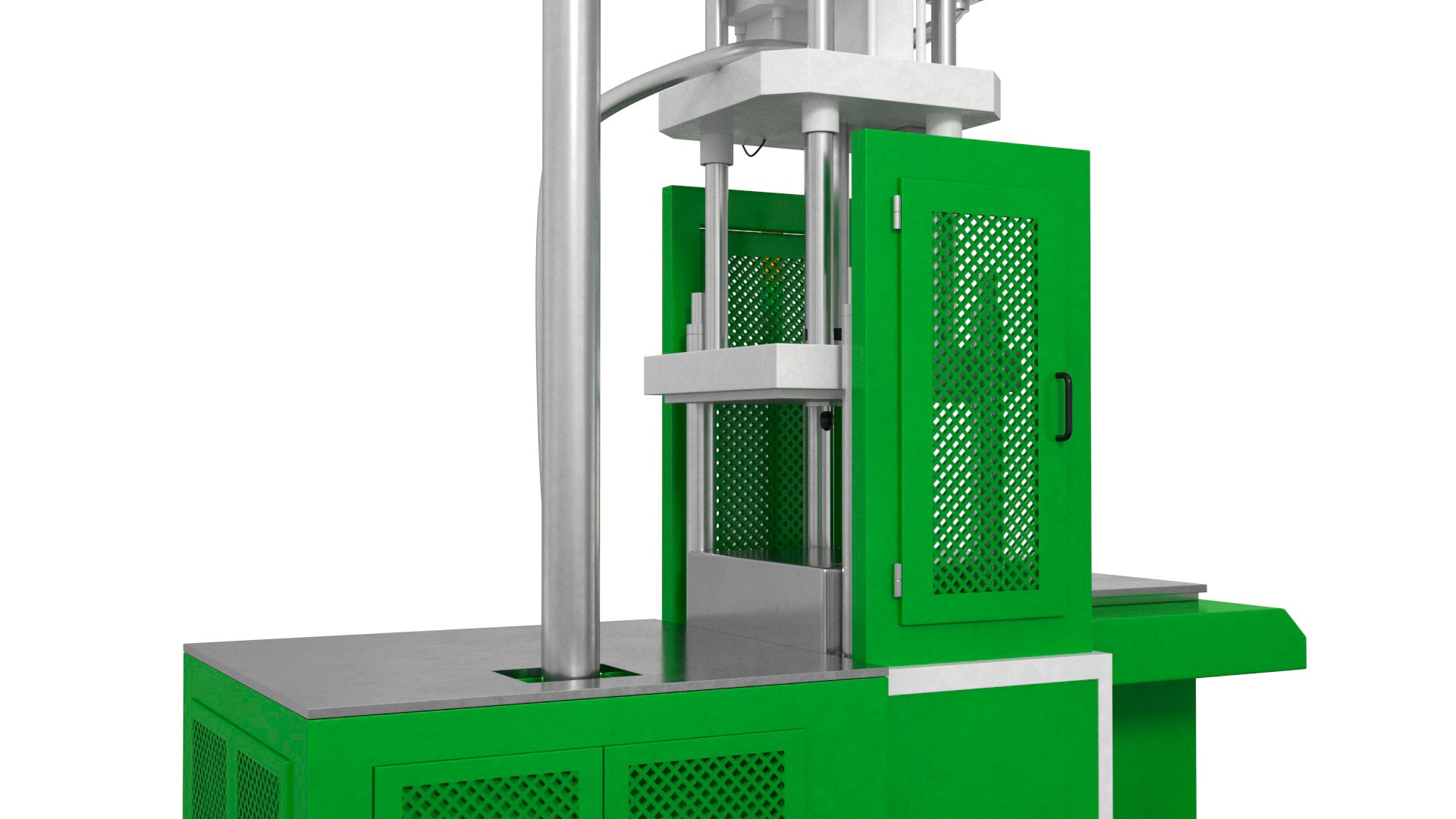 Vertical Plastic Injection Molding Machine Green 3D Model - TurboSquid ...