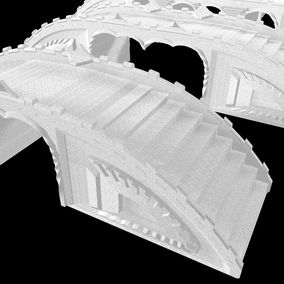 3d Set Bridges Model