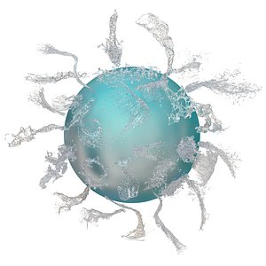 30 Fluid Splash 3D Model IMM Brush Vol 3 3D model