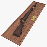 M1 Garand Rifle with Display Tray