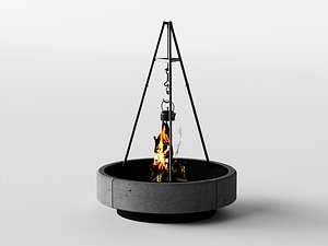 3D Outdoor Fire Pit Series