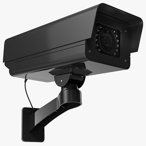 3D Security Camera Black
