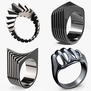 Modern Style Silver Rings Collection