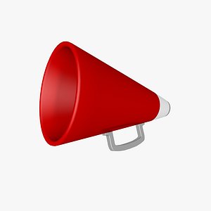 3d model director bullhorn