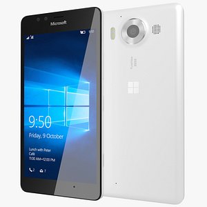 realistic microsoft lumia 950 3ds