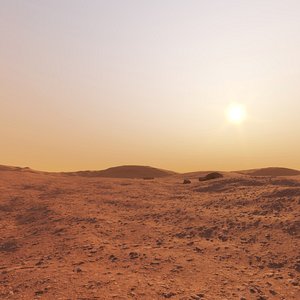 3D mars environment surface