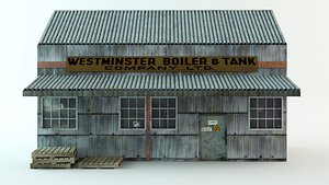 3d model old factory