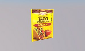 taco seasoning mix food 3D