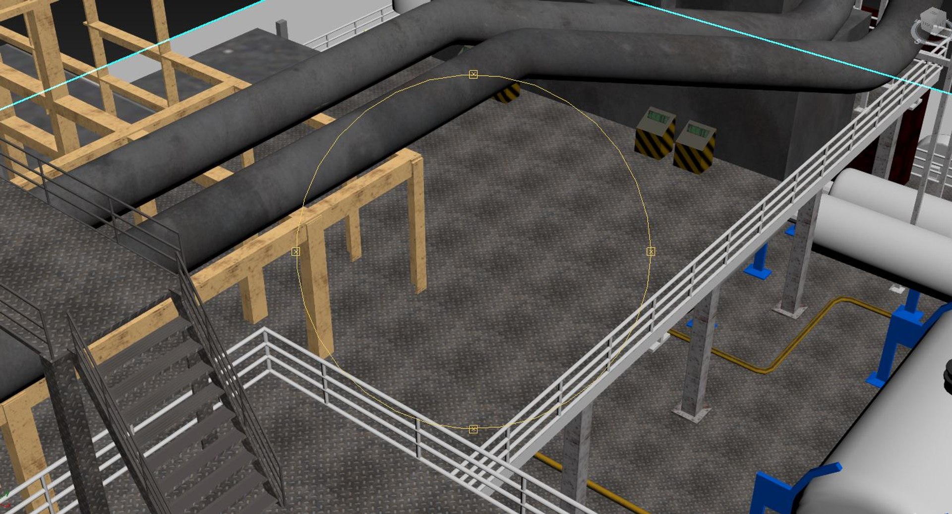 3D Oil Rig Platform Shell - TurboSquid 1227606