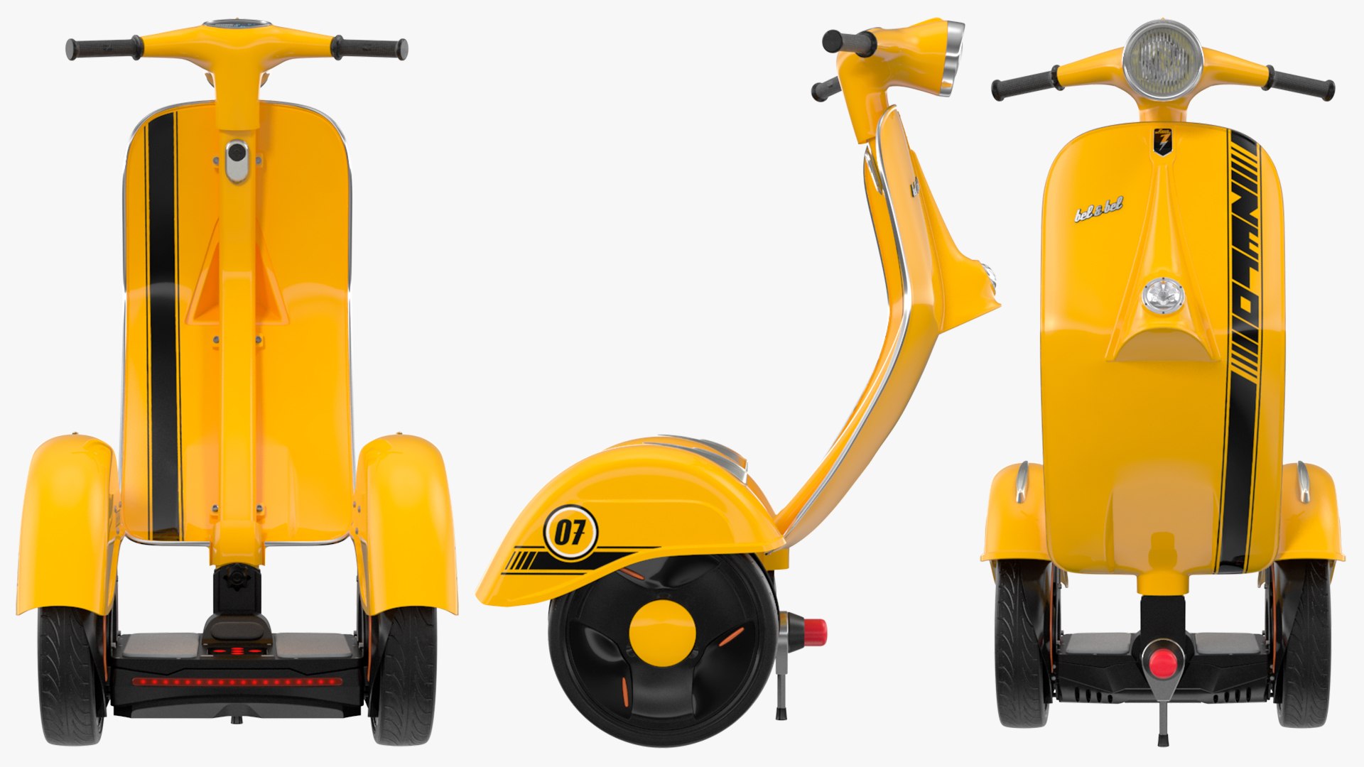 3D ZScooter Vespa Yellow Rigged TurboSquid 1977335