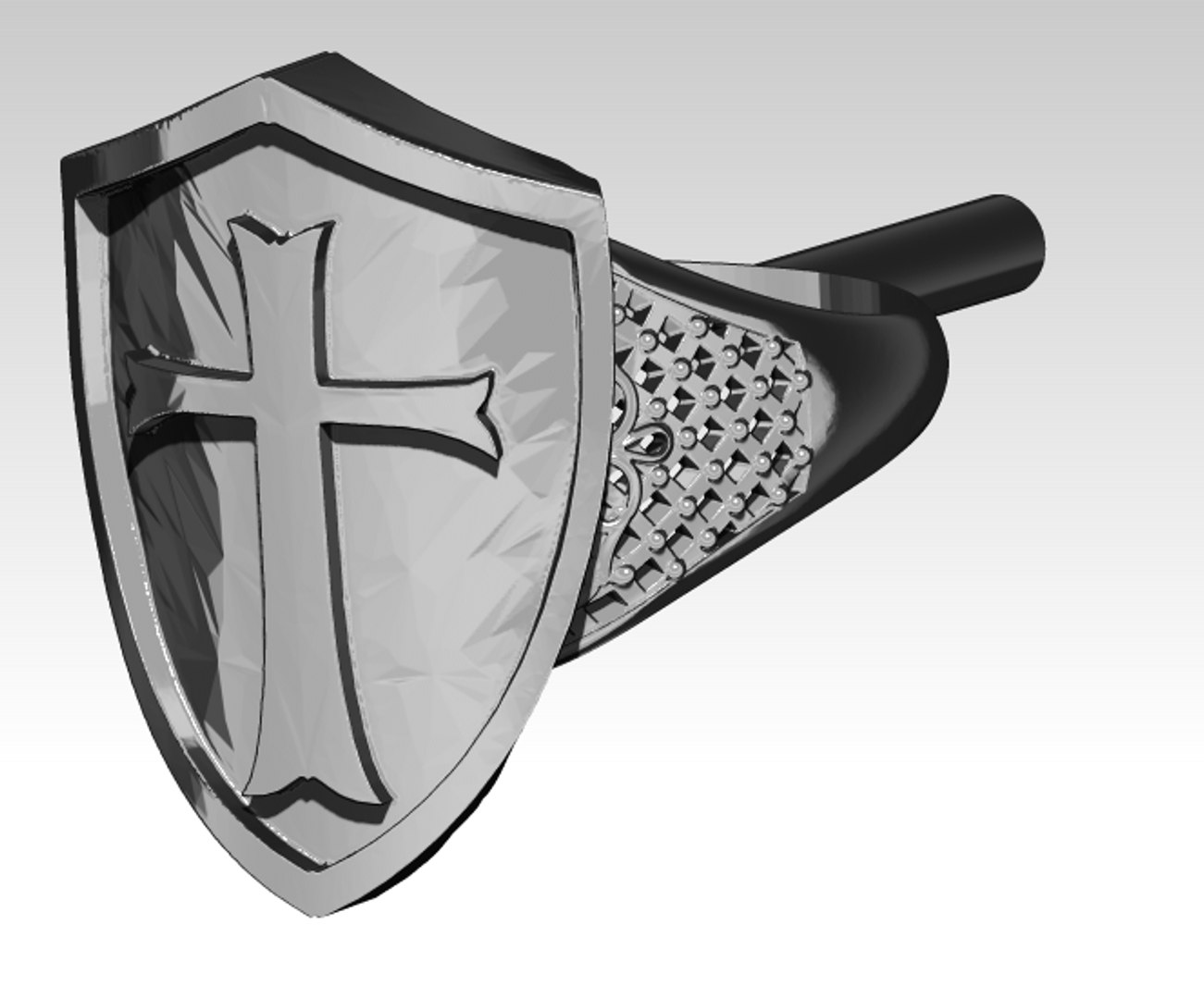 Knight templar ring 3D model - TurboSquid 1469055