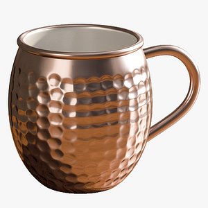 realistic copper mule mug 3D model