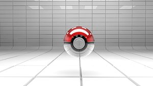3d model pokball ball