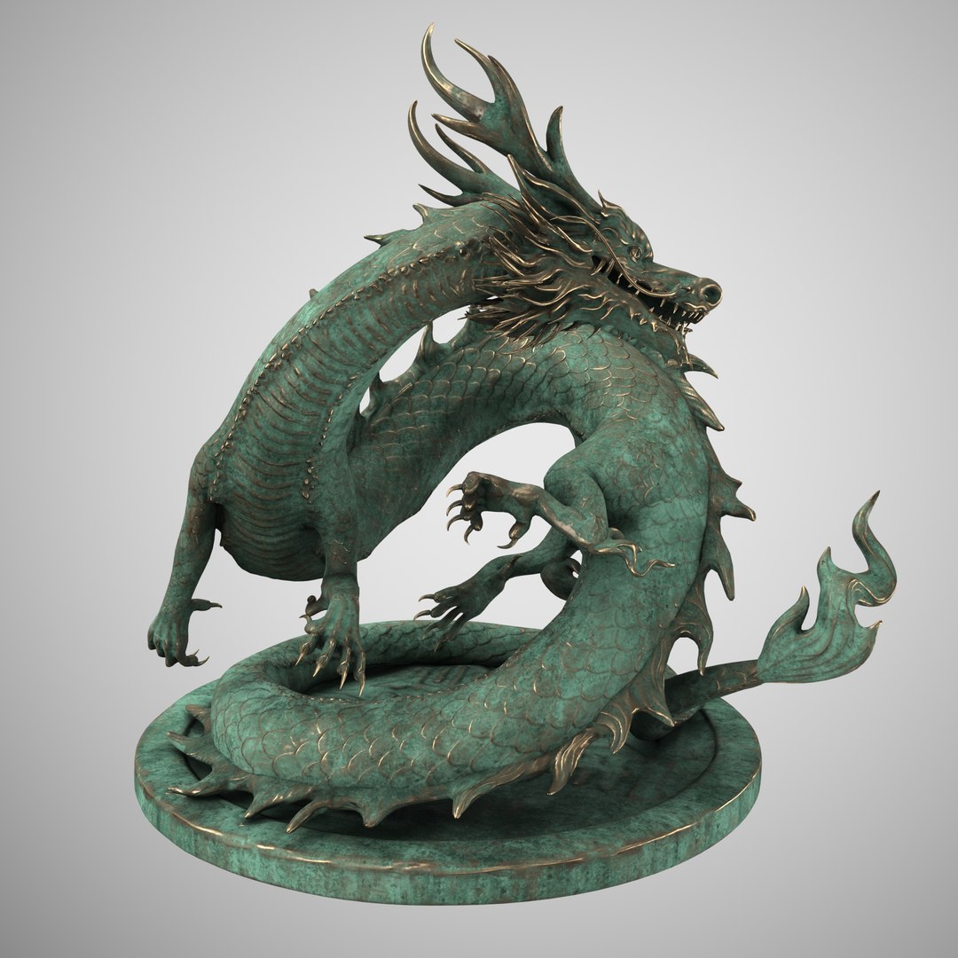 3D Asian Dragon Corroded 3D Model - TurboSquid 1815430