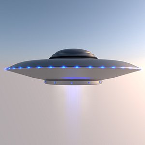 3D ufo flying saucer model
